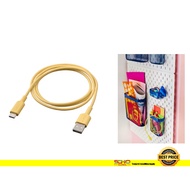IKEA-SITTBRUNN USB-A to USB-C, light yellow, 1 m