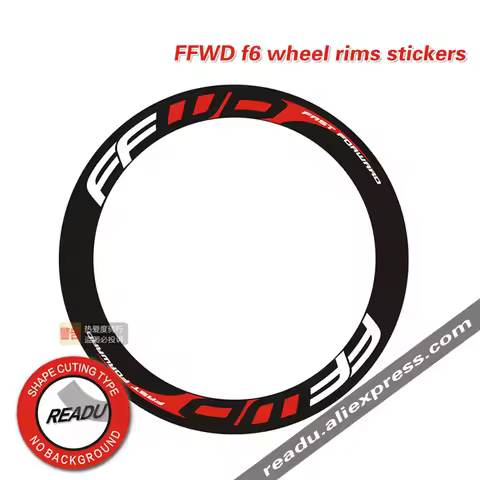 FFWD f6 road Bicycle wheel Group stickers f6 Replacement Sticker Decal Depth 48mm for the frame heig