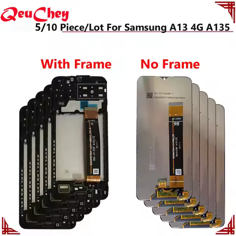 5/10 Piece/Lot For Samsung Galaxy A13 4G A135 A135F A135U LCD Display Touch Screen Digitizer Assembl
