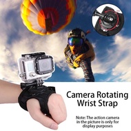 Action camera 360 degree rotation wrist strap wrist palm fixing tool shooting camera wrist palm stra