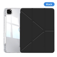 GOOJODOQ for iPad Case Air 6 5 4 Pro 11 13 10th 9th Gen 8 7th Mini 6 2 Case with Pencil Holder Clear