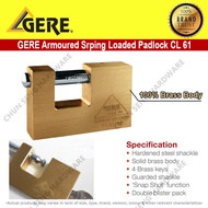 GERE Armoured Spring Brass Padlock CL61 (60MM 70MM 80MM)