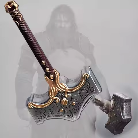 God of War 4 Hammer Flame Tomahawk Thunder Axe Prop Leviathan Weapon Role Playing Cosplay Chaos Blad