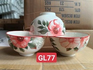 Combo 10 chén sứchén cơm hoa văn 4d nhiều mẫu 11cm - hồng xanh A85