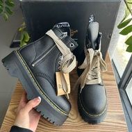 🌈  全新正品  Dr.martens 1460 rick owens八孔真皮馬丁靴 男女同款 黑色