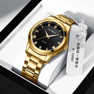 The new automatic mechanical watch for men luminous gold atmosphere simple business waterproof ultra-thin