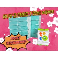 Bamboo Tissue Paper Tisu 20 Packs X 3ply Foc 1teto wipe Soft Facial Tissue Green Panda Tissue