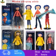 [Free Shipping]Coraline & The Secret Door NECA Coraline Action Figure Can Change Clothes Doll Decora