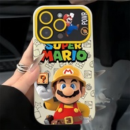 Casing iPhone 15 pro max,For iPhone 11/12/13/14/15 Pro Max,Sunroof Phone Case,Super Mario