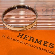 Hermès [Ha Premium] Second-Hand Product < Hermes Beige Silver Frame Thin Version Carriage Enamel Bra