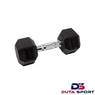 ROX Dumbbell Hexagonal Rubber 8 Kg Barbell Dumbbell Barbell