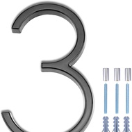 5 Inch House Number Supply Zinc Alloy Black Number House Number Plate House Number Plate