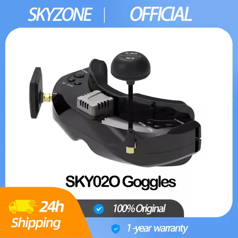SKYZONE SKY02O FPV Goggles 600x400 OLED 5.8Ghz SteadyView Diversity RX Head Tracking & Fan DVR Front