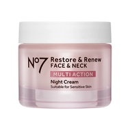 No7Restore&RenewMultiActionNightforFace&Neck-NighttimeFaceMoisturizerwithCollagenPeptides-AntiAgingC