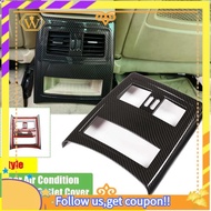 【W】Car Interior Rear Air Vent Outlet Carbon Fiber Texture Cover Decoration for BMW 3 Series E90/E91/E92/E93 2005-2012