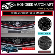 PROTON S70 2023-2024 FRONT LOGO EMBLEM, CAR LOGO EMBLEM GLOSSY BLACK CARBON FIBER LOGO Proton S70