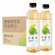 喜茶輕果茶柚柚鐵觀音烏龍茶450ml*15瓶整箱果味茶飲料飲品平行進口新老包裝交替發貨