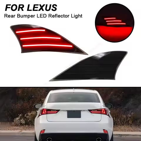 LED Tail Lights For Lexus IS200t IS250 IS300 IS300h IS350 2PCS No Error Red IP67 Waterproof Rear Bum