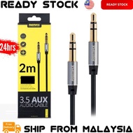 REMAX 2M AUX Cable 3.5mm Audio Cable Male to Male 3 Feet AUX Cord Cables for Auto Stereo Speaker Ear