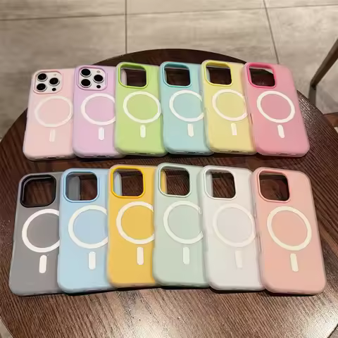 Jelly Magnetic Abrasive Two-in-One Phone Case for iPhone 17 Pro Max - Skin-Friendly Protection Cover
