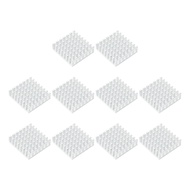 uxcell 10pcs Aluminum Heatsink Kit, 28x28x8mm Mini VRM Heatsink Cooler Heat Sink for Cooling 3D Prin