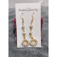 diy fresh water peals earing