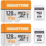 GIGASTONE 128GB Micro SD Card 2-Pack, A1 V30 4K Video Recording, Compatible with Security Camera, Da