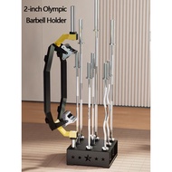 Barbell Holder Barbell Floor Stand for 2" Olympic Barbell for (9 barbells)