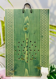 鹿藝仕 原木板開透氣孔 木質板 鹿角蕨 成株可用 木蠟油特殊花紋