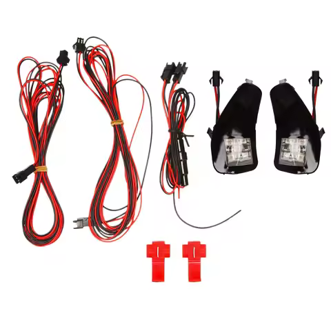 Exclusive 2PCS LED Rearview Puddle Light Under Side Mirror Welcome Lamp For Toyota Alphard 20 Series