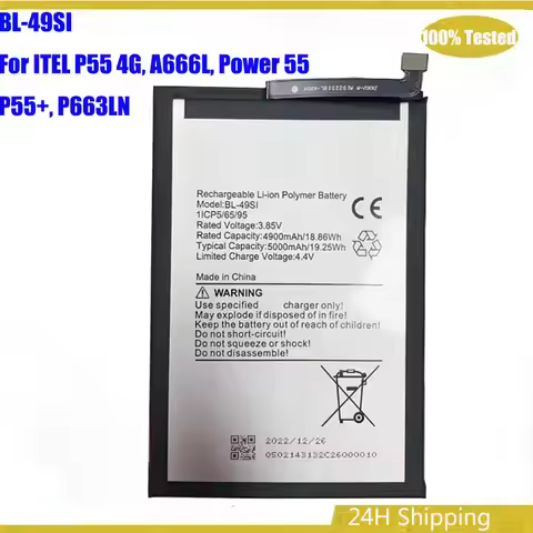 3.85V 5000mAh BL-49SI battery For ITEL P55 4G, A666L, Power 55, P55+, P663LN mobile phone Batteries