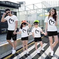 ART R34U FAM 2 CHILDREN ART LOVE couple t-shirts family couple father mother and child matching prem