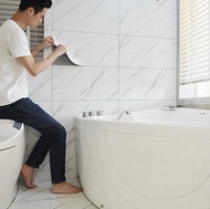 <ZU shop> 5pcs/set 3060cm Self-adhesive Wall Sticker 3D Waterproof Marble Tile Sticker Removable Flo