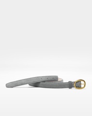 เข็มขัดหนังแท้ Oval Suede Belt in Mercury
