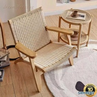SR Lazy Chair Dining Chair Vintage Lying Chair Nordic Rattan Lazy Chair Wooden Stool Living Room Laz