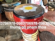 Trống gỗ hát chèo dùng lễ hội-trống trẻ em(đk 30x12)