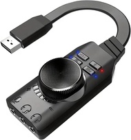Card âm thanh USB Ảo 7.1 Surround Âm Thanh USB Card âm thanh ngoài Adapter Với PubG Hiệu ứng Âm Than
