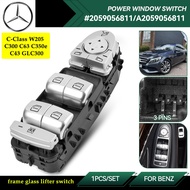 Car Master Power Window Switch Glass Lifter Button Frame Control Interior Accessories For Mercedes-B