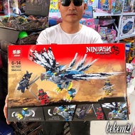Lego Ninja - bộ lắp chim ưng của ninja trắng 76021 (016) - 504 miếng Lego con trai Rồng Trắng Mắt Xa