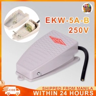 Aluminum Shell Footswitch Punch Foot Switch with Wire EKW-5A-B Foot Type 250v Control Switches