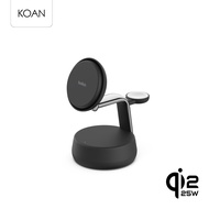 Belkin UltraCharge Pro 3 in 1 Magnetic Charger Dock Qi2 25W ใช้สำหรับ iPhone รองรับการชาร์จสูงสุด 25
