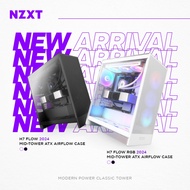 # NZXT H7 Flow (2024)  [ RGB / NORMAL ] - Mid Tower Airflow T.G PC Case # [ Black / White ]