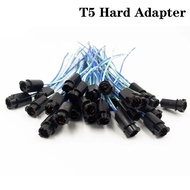 2pcs T10 W5W T5 Hard sclerosal Bulb Holder adapters Cable LED Bulb Connector Socket Wedge Base Light
