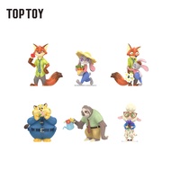 TOPTOY x Disney Zootopia Flower World Series Blind Box ของเล่นฟิกเกอร์ ของขวัญวันเกิด สําหรับเด็ก