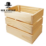 (Hot)Pine Wood Crate/Wood Storage Crate/Decoration Wood Crate/Storage Box 1025