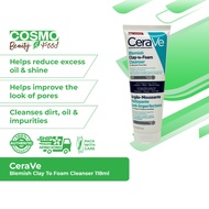 CeraVe Blemish Clay To Foam Cleanser 118ml