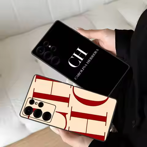 Fashion C-CarolinaS Fashion H-HerreraS Phone Case For Samsung S 24 Fe 25 Ultra Plus 20 Lite 21 30 22