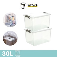 Citylife 30L Multi-Purpose Widea Stackable Storage Container Box X-6325