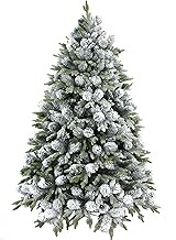5Ft/1.5M,6Ft/1.8M Advanced Artificial Snow Scene Christmas Tree Christmas Decorations Christmas Naked Tree Christmas Halloween Pe+Pvc Family Simulation Pine Needle Naked Tree (6Ft) (5Ft) (5ft)