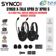 Synco Xtalk XPro X2 / Xtalk XPro X5 Wireless Intercom System with Single-Ear Headsets (2.4 GHz)